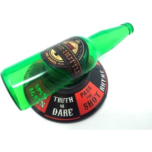 Joc de baut Spin the Bottle Flippy, invarte sticla si accepta provocarea, 2-6 jucatori, material ABS, 18 x 12 cm, multicolor - Img 1