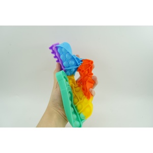 Jucarie antistres din silicon Flippy, Pop it Now and Flip It ,Excavator ,Multicolor ,Model 4 - Img 13