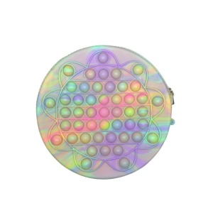 Jucarie antistres din silicon, Flippy, Pop It Now and Flip It, Geanta de umar, Floarea soarelui, Macarons - Img 2
