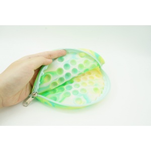 Jucarie antistres din silicon, Flippy, Pop It Now and Flip It, Geanta, Floarea Soarelui, Verde - Img 4