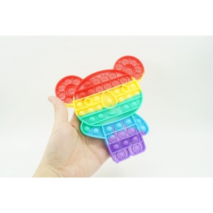 Jucarie antistres din silicon, Flippy, Pop It Now and Flip It, Ursulet Koala, Multicolor - Img 7