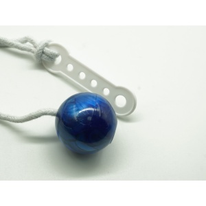 Jucarie interactiva cu bile, Flippy, Clackers ball, antistres, Albastru, 40 mm - Img 2