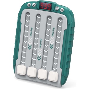 Jucarie Interactiva, Flippy, Joc Rhythm, +3 Ani, din ABS, 6 Niveluri, 15 x 3 x 11 cm, Functie Muzicala, Verde - Img 1
