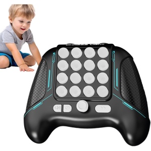 Jucarie Interactiva Pop It, Flippy, Tip Consola, Anti-Stres, 5 Moduri de Joc, din ABS si Silicon, +3 Ani, Sunete si Lumini Model Controller, Negru - Img 5