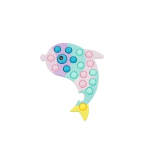 Jucarie senzoriala antistres, Simple Dimple, Delfin, Macarons,Flippy - Img 6