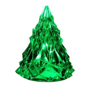Lampa de Veghe, Flippy, Model IceBerg, Lumina Calda, cu Baterii, Verde, 6.5x8 cm - Img 1