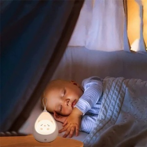 Lampa de Veghe, Flippy, Portabila, cu 2 Moduri de Functionare, Silicon Non-Toxic, Reincarcabila USB, Senzor Miscare, Model Pisica, Alb - Img 4