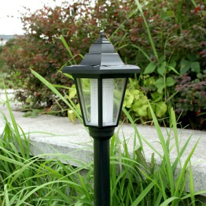 Lampa solara hexagonala de gradina Flippy, Alb Cald - Img 3