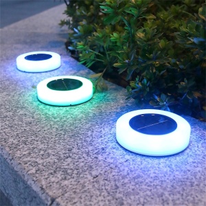 Lampa solara LED, sub forma de cerc, pentru gazon sau gradina, Rezistenta la apa, Flippy, Multicolor - Img 2