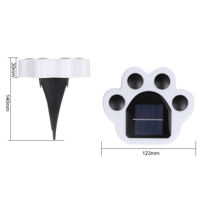 Lampa solara LED, Tip laba de urs, pentru gazon sau gradina, Rezistenta la apa, Flippy, Alb rece - Img 8