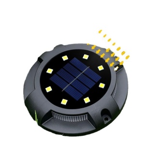 Lampa solara LED tip spot pentru gradina Flippy, cu 4 leduri laterale multicolore si 8 leduri principale alb rece, IP65, material ABS, baterie 2V, 700 mah, 11x13.5 cm, multicolor - Img 2