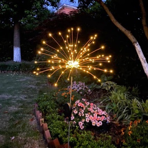 Lampa solara sub forma de artificii, 90 LED-uri, alb cald, Flippy - Img 10