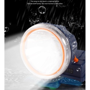 Lanterna LED de Montat pe Cap, Flippy, cu Raza Lunga de Zoom, Reincarcabila USB, Far Telescopic, Rezistent la Apa, Reglabil, pentru Pescuit in Aer Liber, Camping, Lumina Puternica, Lanterna, 10.5x8x6.5 cm, Gri - Img 8
