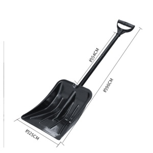 Lopata de Iarna, Flippy, pentru Deszapezire, din ABS si Aliaj de Aluminiu, Maner Detasabil, 96 x 25 x 54 cm, Negru - Img 3