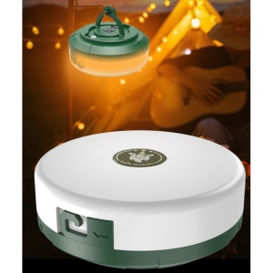 Lumină de camping LED încărcare USB, Flippy, șir colorat, pentru aer liber, cort, Distanta 10 metri, 1800mAH, 10.5x4.3 cm, Alb Verde - Img 6