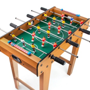 Masa de Fotbal cu Teren si 18 Jucatori Flippy, 6 Manere, cu Tablou pentru Scor, din Metal, Lemn si ABS, 69 x 36.5 x 61 cm, cu Picioare, pentru copii/adulti - Img 7