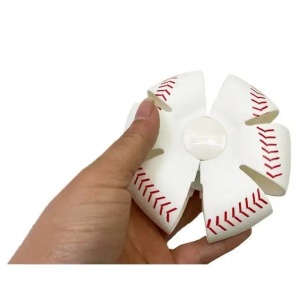 Minge UFO baseball Flippy cu deformare, diametru 8 cm, 3 ani +, lumini LED interactiva, minge magică OZN zburator, minge zburătoare, Alb - Img 7