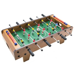 Mini Masa de Fotbal cu Teren si 18 Jucatori Flippy, 6 Manere, cu Tablou pentru Scor, din Metal, Lemn si ABS, 50 x 25 x 16 cm, cu Picioruse, pentru copii/adulti - Img 1