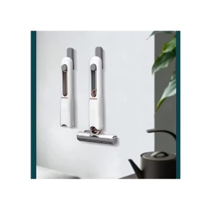 Mop de mana Flippy, mini-portabil, cu sistem de stoarcere, dispozitiv de curatat manual, cu burete absorbant, material PVA, multisuprafete si geamuri, 29.5 x 15.5 cm, alb - Img 6