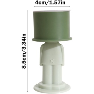 Opritor de Usa, Flippy, din Silicon, Model Magicial, cu Prindere de Perete, Anti-Coliziune, 4x 8.5 cm, Verde - Img 4