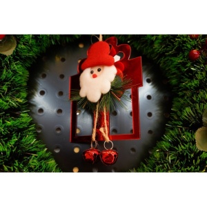 Ornament brad, Flippy, Cadou cu clopotei, Rosu, Lucios, 15*20CM, Acril, Interior/ Exterior - Img 9