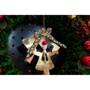 Ornament brad, Flippy, Clopotei, Auriu, Lucios, 14*26CM, Acril, Interior/ Exterior - Img 8
