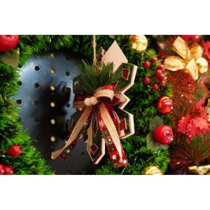 Ornament brad, Flippy, Fulg de nea, Argintiu, Lucios, 14*15CM, Acril, Interior/ Exterior - Img 9