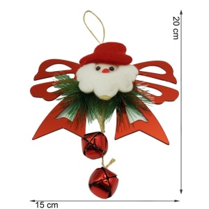 Ornament brad, Flippy, Funda cu clopotei, Rosu, Lucios, 15*20CM, Acril, Interior/ Exterior - Img 9