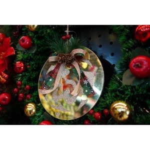Ornament brad, Flippy, Glob, Auriu, Lucios, 17*17CM, Acril, Interior/ Exterior - Img 8