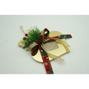 Ornament brad, Flippy, Inima, Auriu, Lucios, 15*16CM, Acril, Interior/ Exterior - Img 4