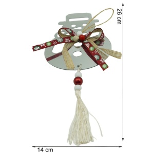 Ornament brad, Flippy, Om de zapada, Argintiu, Lucios, 14*26CM, Acril, Interior/ Exterior - Img 11