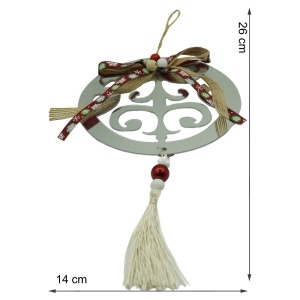 Ornament brad, Flippy, Rotund, Argintiu, Lucios, 14*26CM, Acril, Interior/ Exterior - Img 11