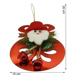 Ornament brad, Flippy, Rotund cu clopotei, Rosu, Lucios, 15*20CM, Acril, Interior/ Exterior - Img 11