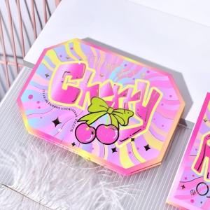 Paleta de Machiaj, KEVIN & COCO, Pink Cherry, Fard de Pleoape, 22 culori, 19 x 13.7 x 1.3 cm - Img 2