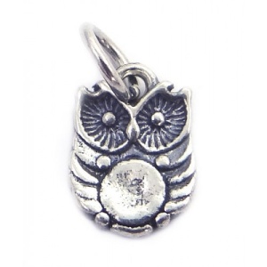 Pandantiv, Jolie Silver, Argint 925, Model Bufnita, 0.63 g, 1,5 x 0,8 Cm - Img 1