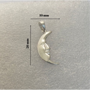 Pandantiv, Jolie Silver, Argint 925, Model Semiluna, 1.2 g, 26x10 mm - Img 6