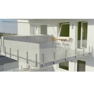 Panou sticla pentru balustrada, 90x100x1 cm - Img 1