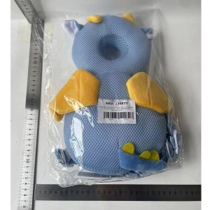 Perna tip Rucsac pentru Protectia Capului, Flippy, Tetiera tip Dragon, pentru Bebelusi, Design tip Plasa, 33x6x19 cm, 180 g, Albastru - Img 8