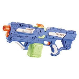 Pistol cu Apa pentru Copii, Rezervor 600ml, Flippy, 14ani+, cu baterie 1200mAh, Electric Burst, Albastru/Verde, 800ML - Img 1