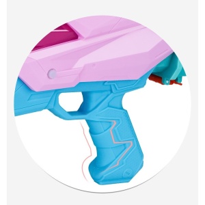 Pistol cu Apa pentru Copii, Rezervor, Pentru Piscina/Plaja, Flippy, 6ani+, 5 duze, Quick Fill, Roz, 800ML - Img 6