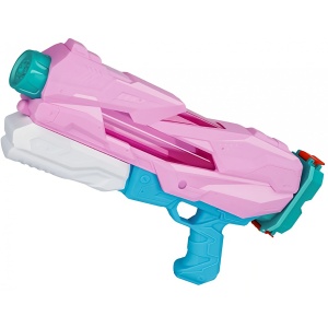 Pistol cu Apa pentru Copii, Rezervor, Pentru Piscina/Plaja, Flippy, 6ani+, 5 duze, Quick Fill, Roz, 800ML - Img 1
