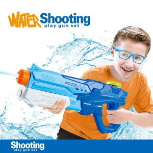 Pistol cu Apa pentru Copii, Rezervor, Pentru Piscina/Plaja, Flippy, 6ani+, Albastru, 600ML - Img 4