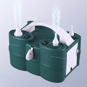 Pompa Electrica de Umflat Baloane, Flippy, cu Doua Iesiri, Accesorii Incluse, 220V, Putere 600W, Accesorii petrecere, Verde - Img 5
