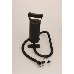 Pompa manuala pentru umflat obiecte gonflabile , colace , saltele , cu 3 adaptori pentru interconectare si furtun, negru, Flippy - Img 9
