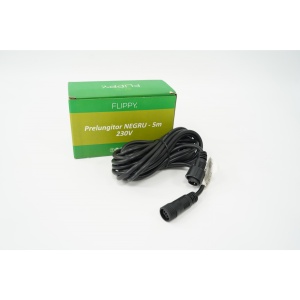 Prelungitor, Flippy, cauciuc, 220 volti, 5 metri, fir negru - Img 2