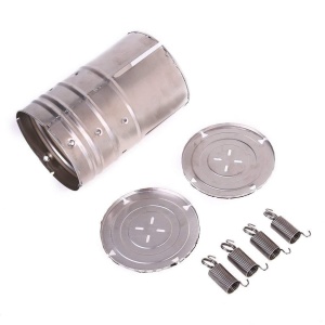 Presa din inox Flippy, pentru preparat sunca presata, cu capac, dimensiune reglabila in 3 trepte, 15 x 15 x 18 cm, argintiu - Img 7