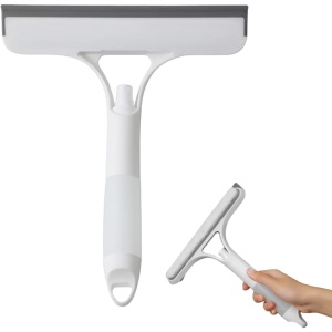 Racleta de Curatare 3 in 1, Flippy, Multifunctional, Pentru Casa si Masina, Pulverizator de Spray, Racleta din Silicon si Burete, 21.5 x 25.7 cm, Alb - Img 3