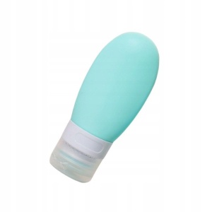 Recipient Portabil din Silicon Elegant de Voiaj, Sticla de Calatorie, Flippy, Potrivita pentru Lotiune, Sampon si Alte Lichide, Anti-scurgere, cu Posibilitate de Reumplere, Capacitate 90mL, Verde - Img 3