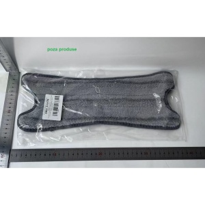 Rezerva Mop Plat, Flippy, din Fibre Superfine, Lavabila, 15 x 38 cm, Argintiu - Img 4