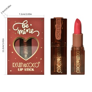 Ruj de Buze Mat, KEVIN & COCO, Be Mine, Lip-Stick Roz, 11.2 x 7.2 x 2.5 cm - Img 7